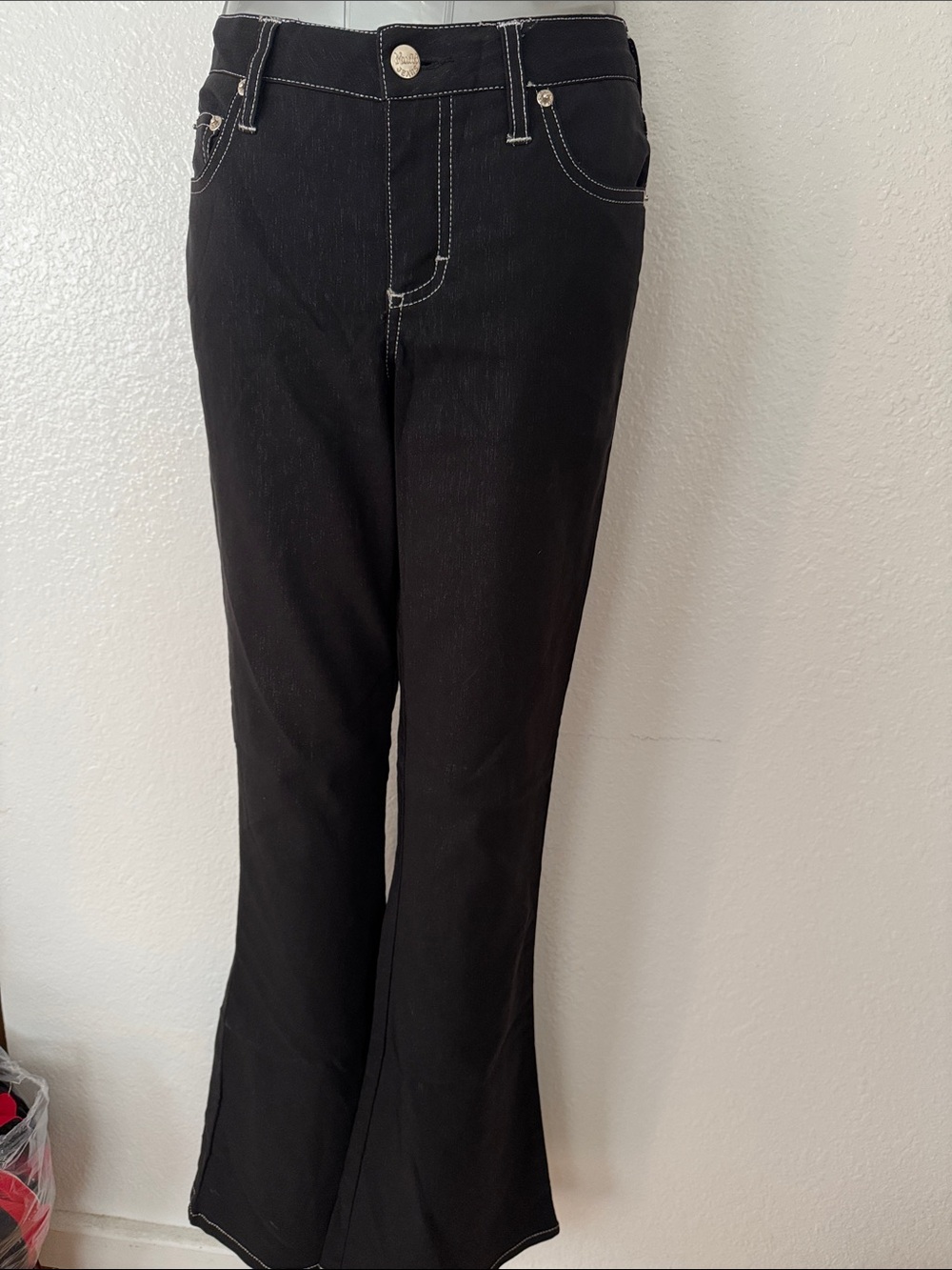 Mudd Black Flare Jeans with Contrast Stitching